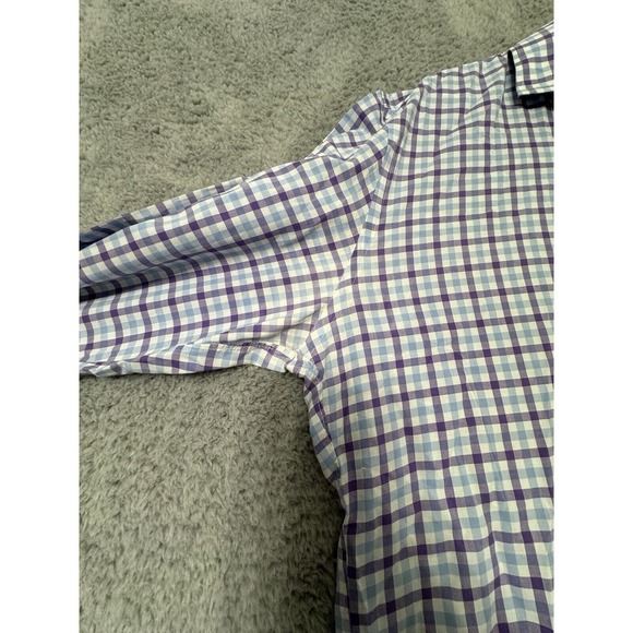 J. Crew Shirt Men's L Plaid‎ Button Down Long Sleeve Crosby 120's 2-ply Cotton - Picture 4 of 9